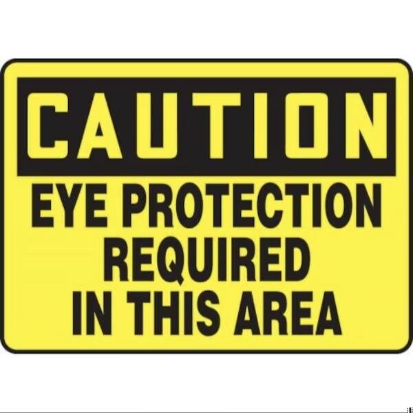 Accuform OSHA CAUTION SAFETY SIGN EYE MPPE626VA MPPE626VA - main
